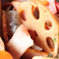 ベーコンとレンコンのきんぴら