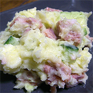 サラミのアボカドポテトサラダ